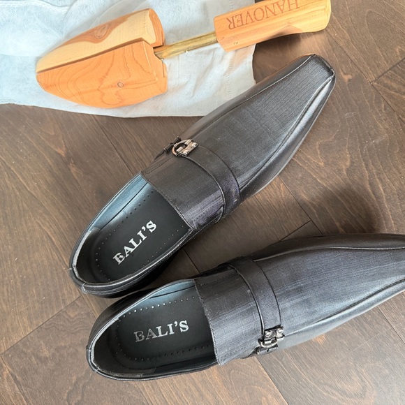 Sleek Black Loafers with Buckle Detail main image 6